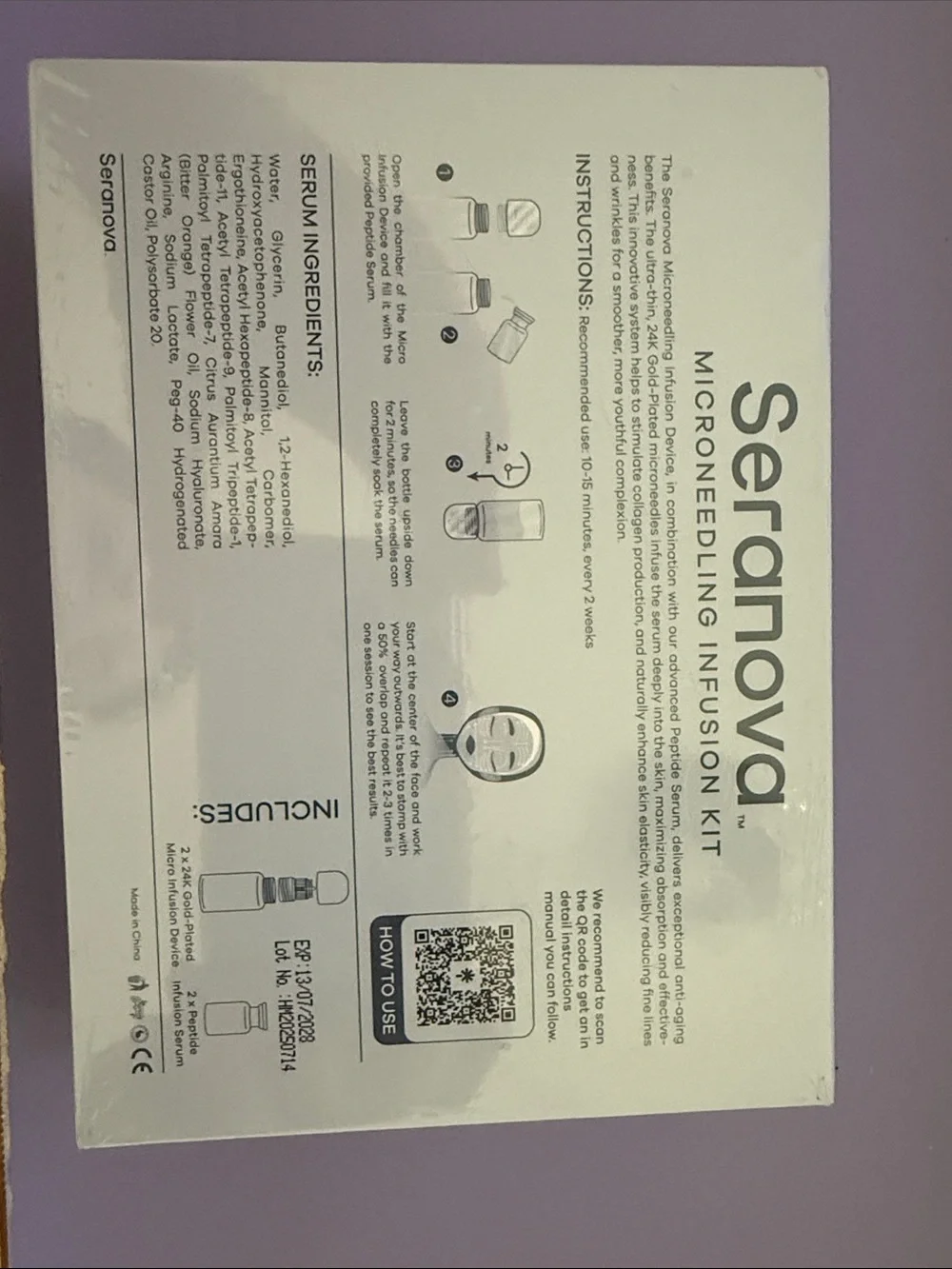 Seranova Microneedling Infusion Kit - 1 Month Supply NIB unopened - Picture 4 of 4